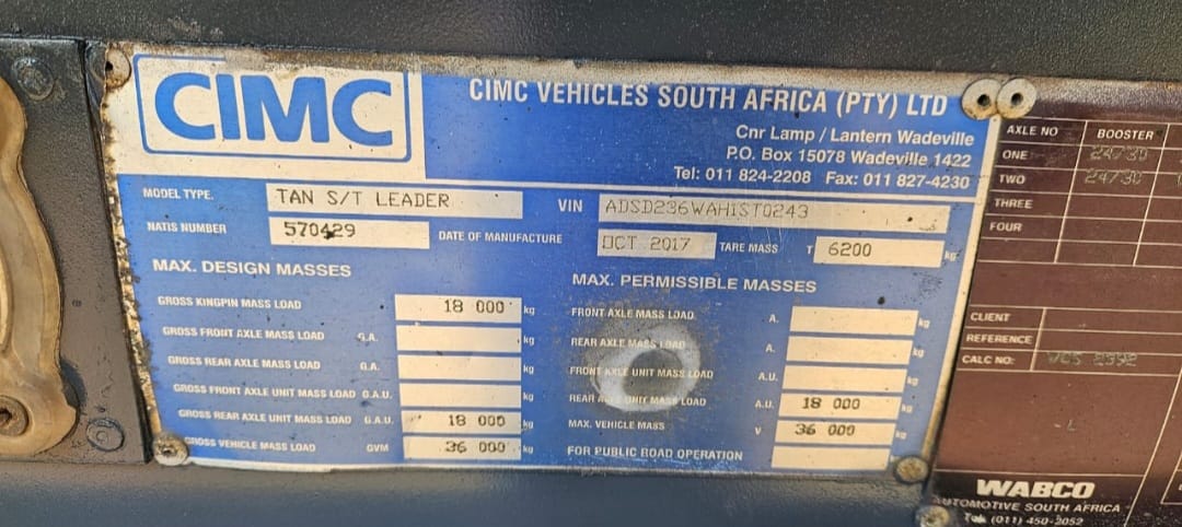 CIMC Side tipper interlink trailer