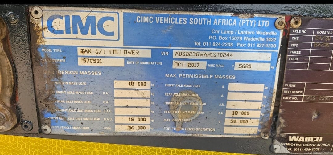 CIMC Side tipper interlink trailer