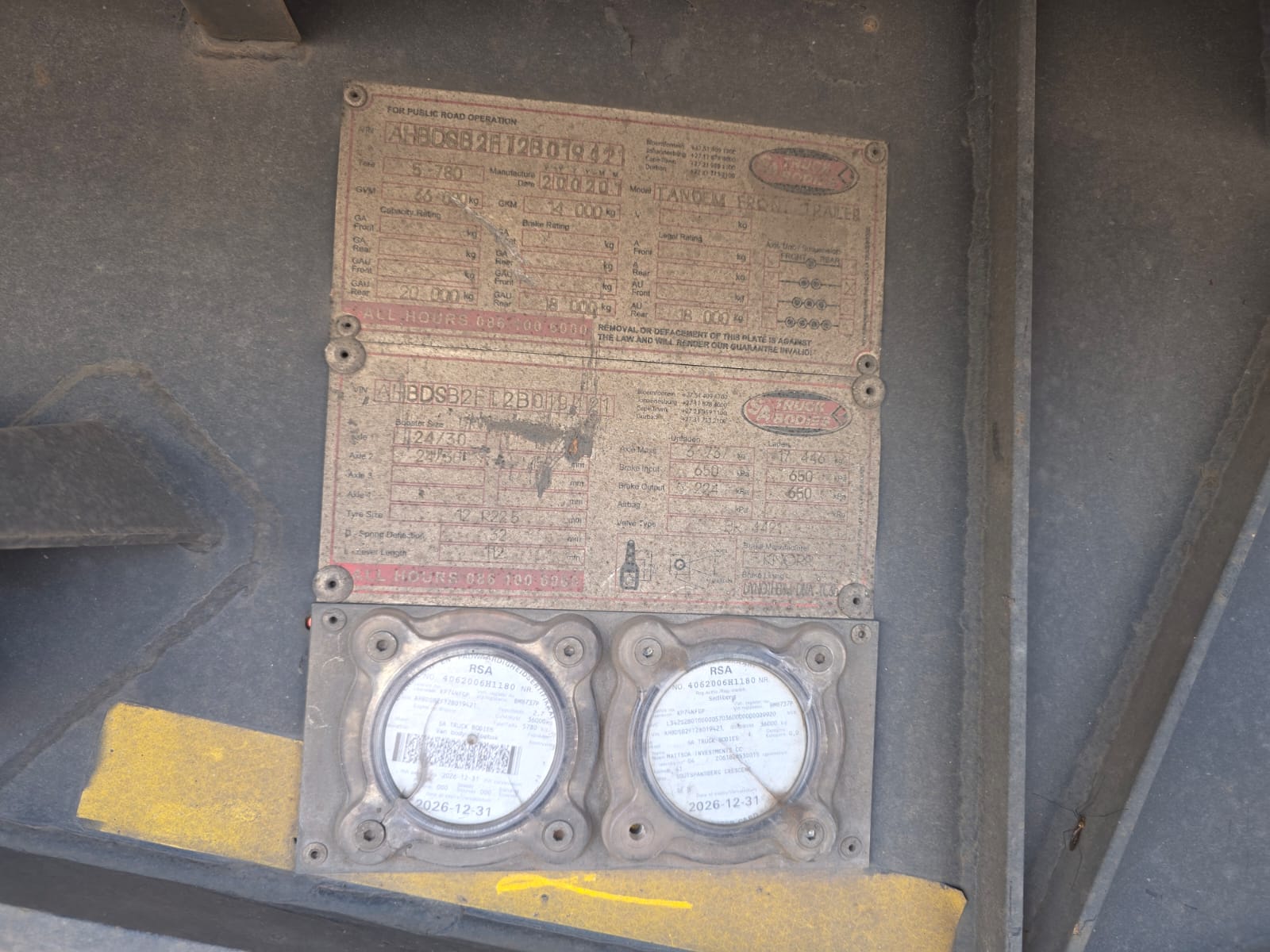 SA Truck bodies 6x12 link